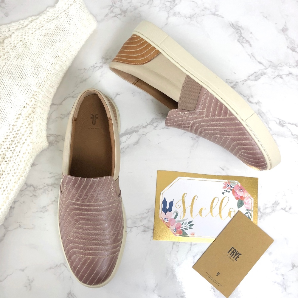 Frye Ivy Stich Slip On Sneaker in Lilac - Picture 1 of 5